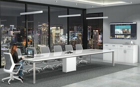 These Conference Room Tables and Boardroom Tables are best in class when coupling power and data integration with modern office furniture design