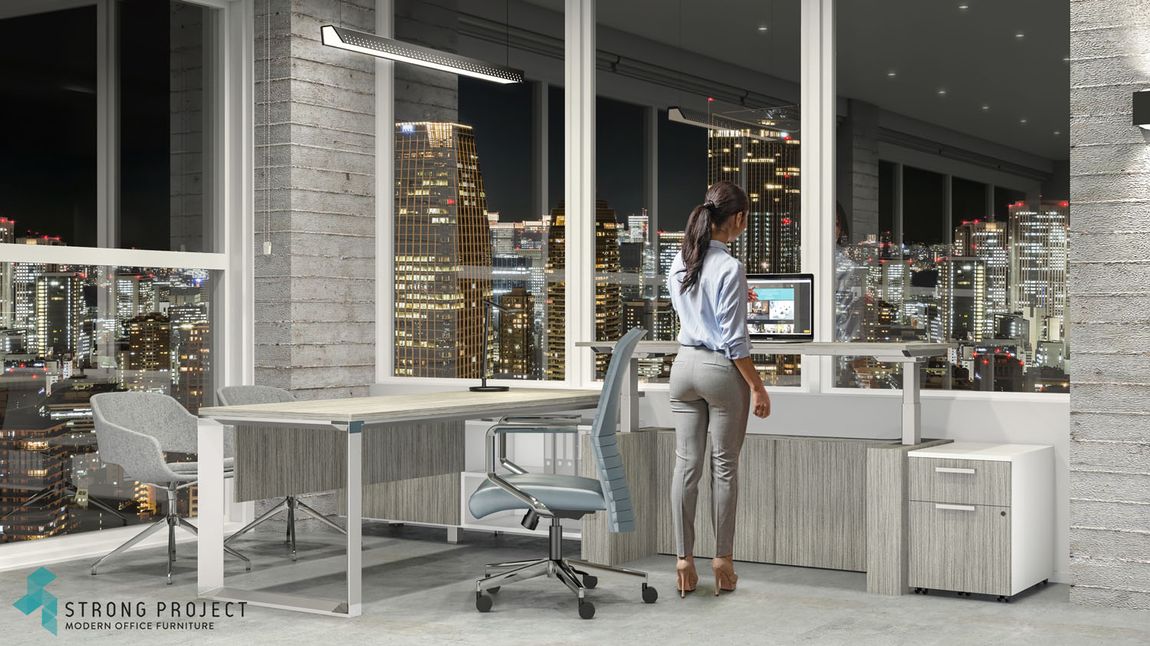 Contemporary Adjustable Standing Executive Desks