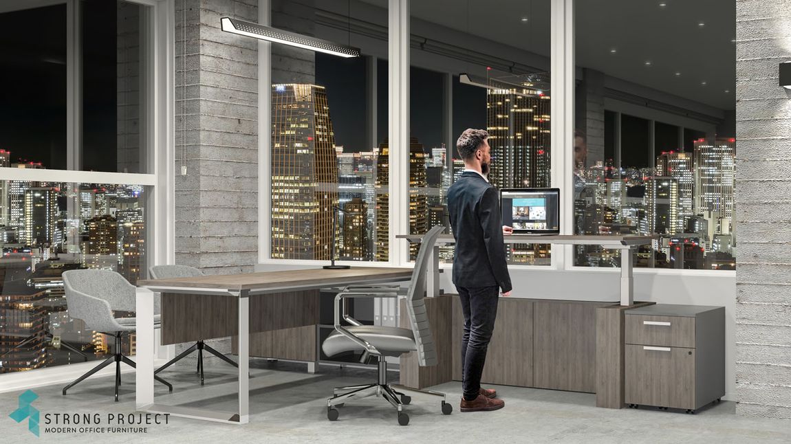 Executive Sit Stand Office Desks