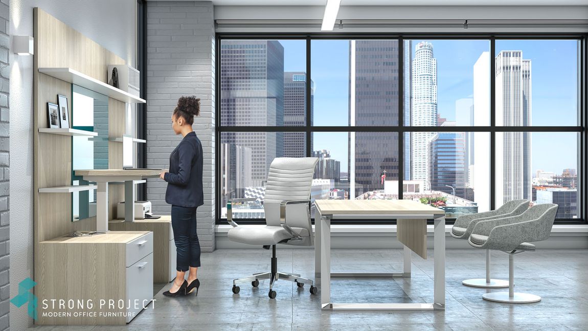 Modern Executive Desk Set | Strong Project