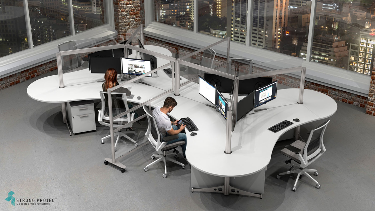 Office Social Distancing Furniture | Post COVID Cubicle Design