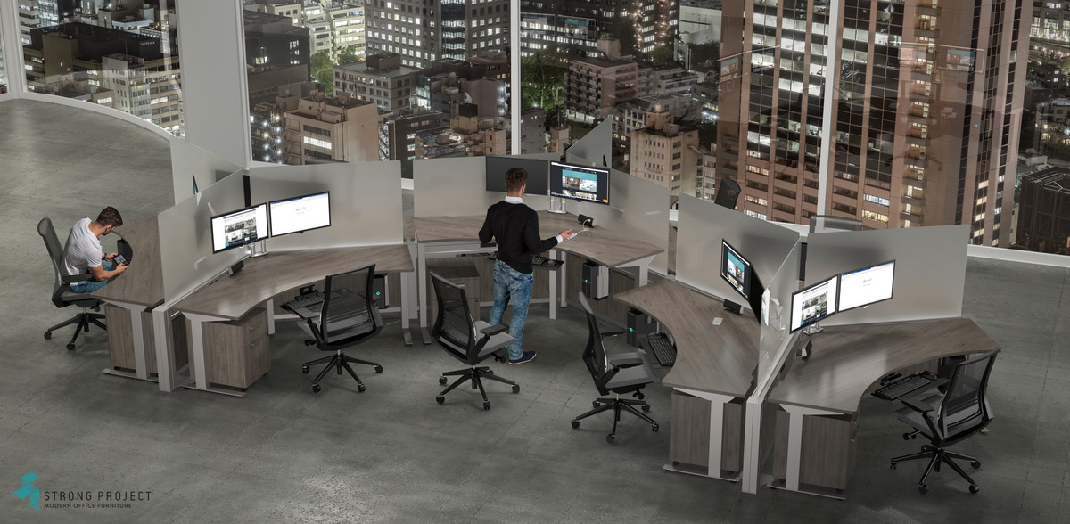 Modern Cubicle Design – Colorful Cubicles