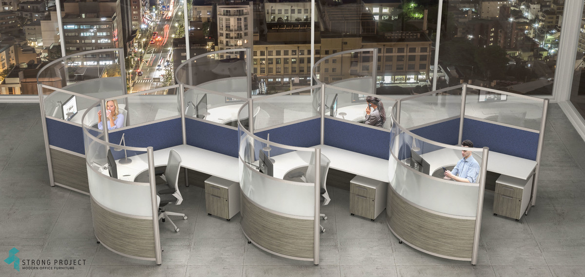 Curved Cubicle Dividers | StrongProject