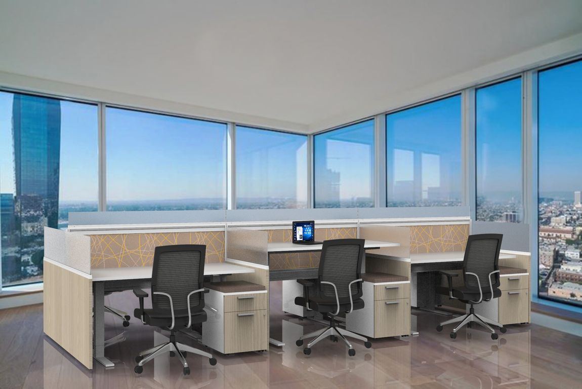 Light Wood Office Cubicles