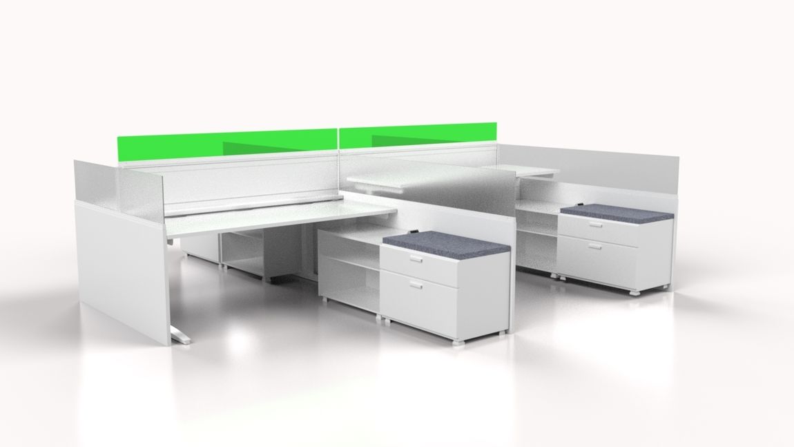 Modern Sit-Stand Workstations and Cubicles
