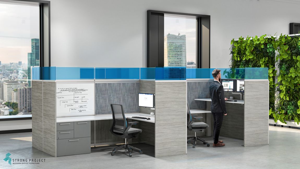 Private Workstations – Cubicle Privacy