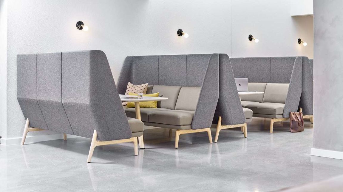 High-Back Acoustic Furniture Solutions for Open Plan Office Areas