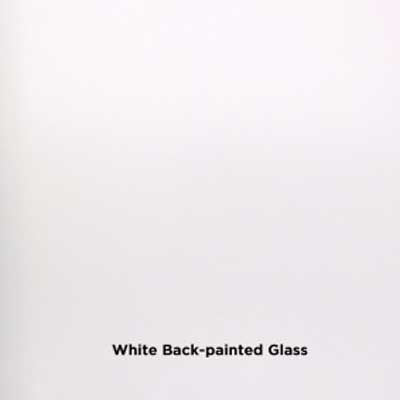White -back painted glass 