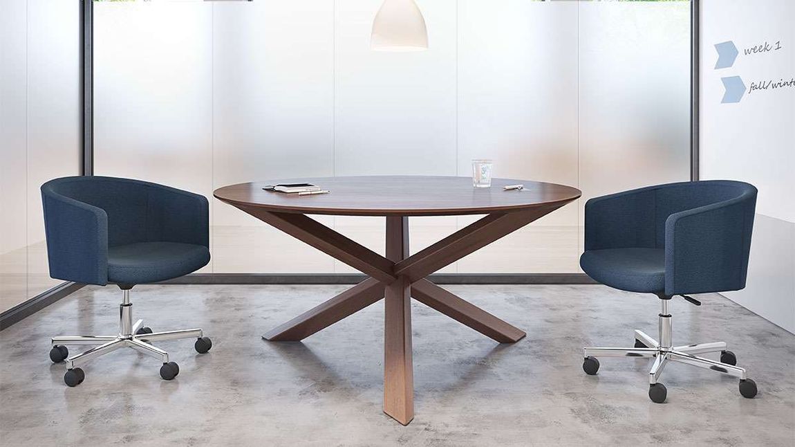 Modern Wood Meeting Table