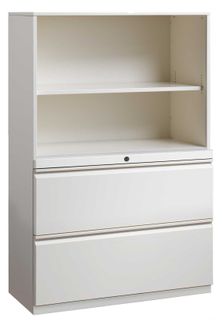 Combination Bookcase Lateral File Storage Cabinet