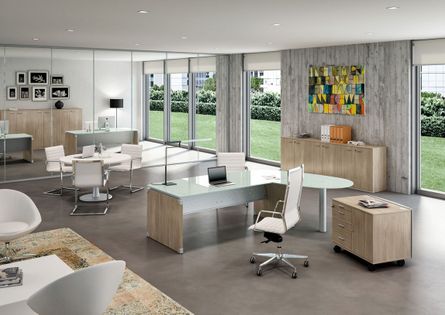 Modern Glass Executive Desks