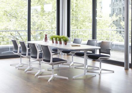 Contemporary Conference Table and Chairs