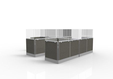 Clamp-On Privacy Desk Dividers