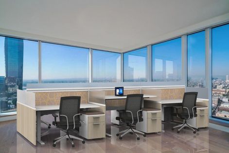 Light Wood Office Cubicles