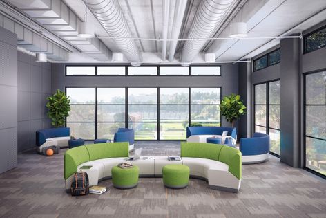 Collaborative Seating for Hybrid Workplace Office Design | StrongProject