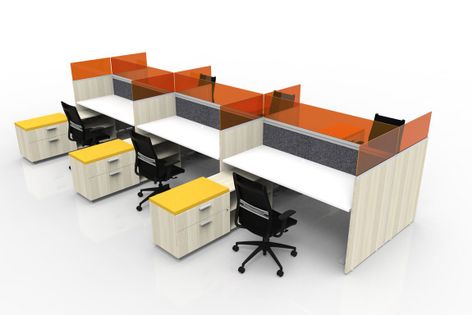 Modular Office Furniture with Height Adjustability