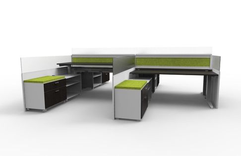 Adjustable Height Workstations, Sit Stand Benching Systems