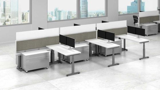 Height Adjustable Computer Desks for Creative Office Space