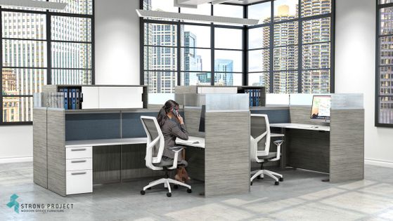 Modern Height Adjustable Cubicles for Post-COVID Workplace Design