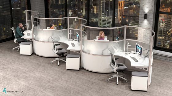 Curved Cubicles | StrongProject