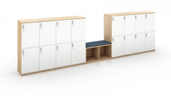 Locker Storage for Hybrid Office Design | StrongProject