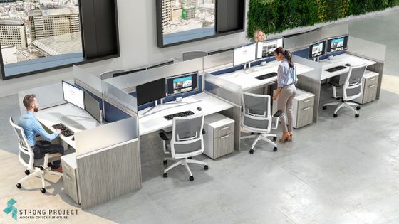 Modern Call Center Cubicles | StrongProject